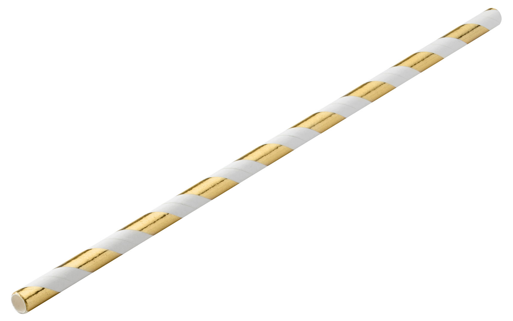 Paper Gold Stripe Straw 8